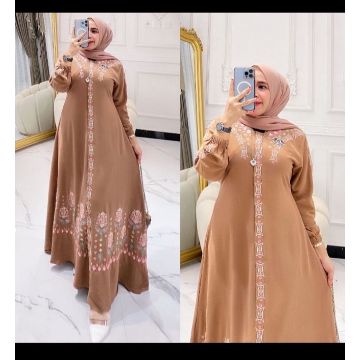 gamis bordir pintu Aceh etnic