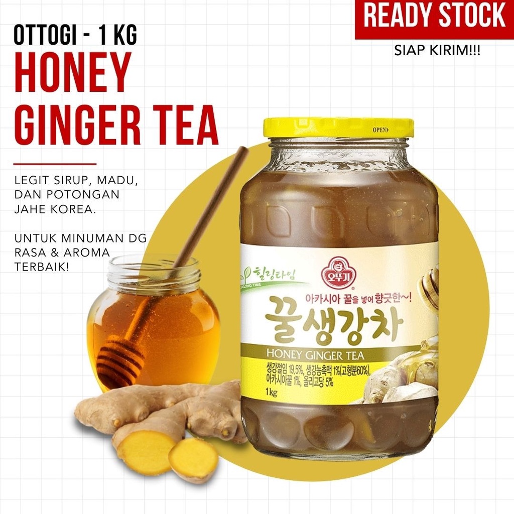 (TERMURAH) OTTOGI - Honey Ginger Tea - 1kg