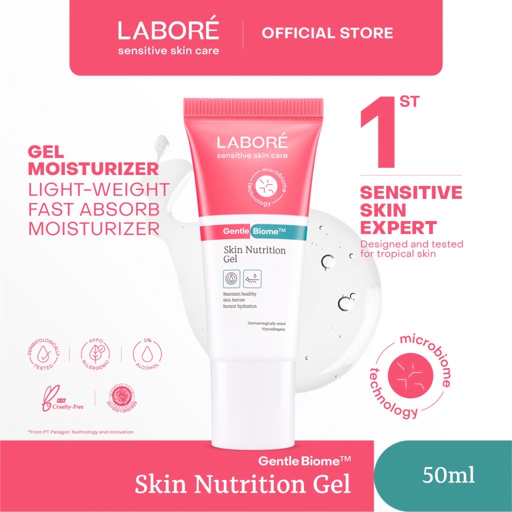 LABORE GentleBiome Skin Nutrition Gel / Indonesia Pelembab Wajah 50ml / Maintain Healthy Skin Barrie