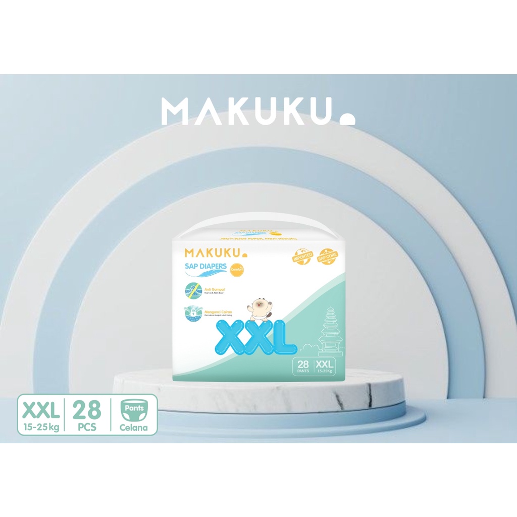 Makuku SAP Diapers Comfort+ Pampers Bayi -- All Size