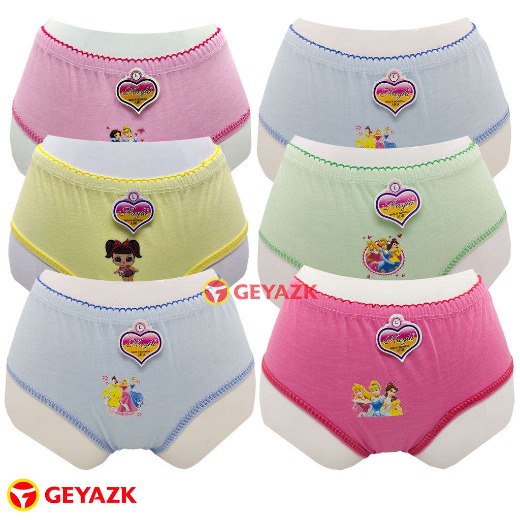 6 Pcs Celana Dalam Anak Perempuan Cd Anak Cewek Pakaian Dalam