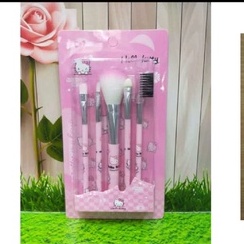 (JB99) KUAS BRUSH SET HELLO KITTY MAKE UP TOOLS ALAT KECANTIKAN ISI 5 PCS