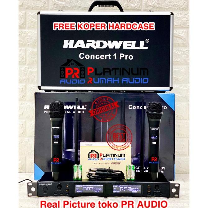 Mic Wireless HARDWELL CONCERT 1 PRO (ORIGINAL) 2 Mic Handheld + KOPER
