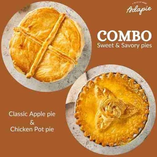 

Apple pie combo - CLASSIC APPLE PIE & CHICKEN POT PIE