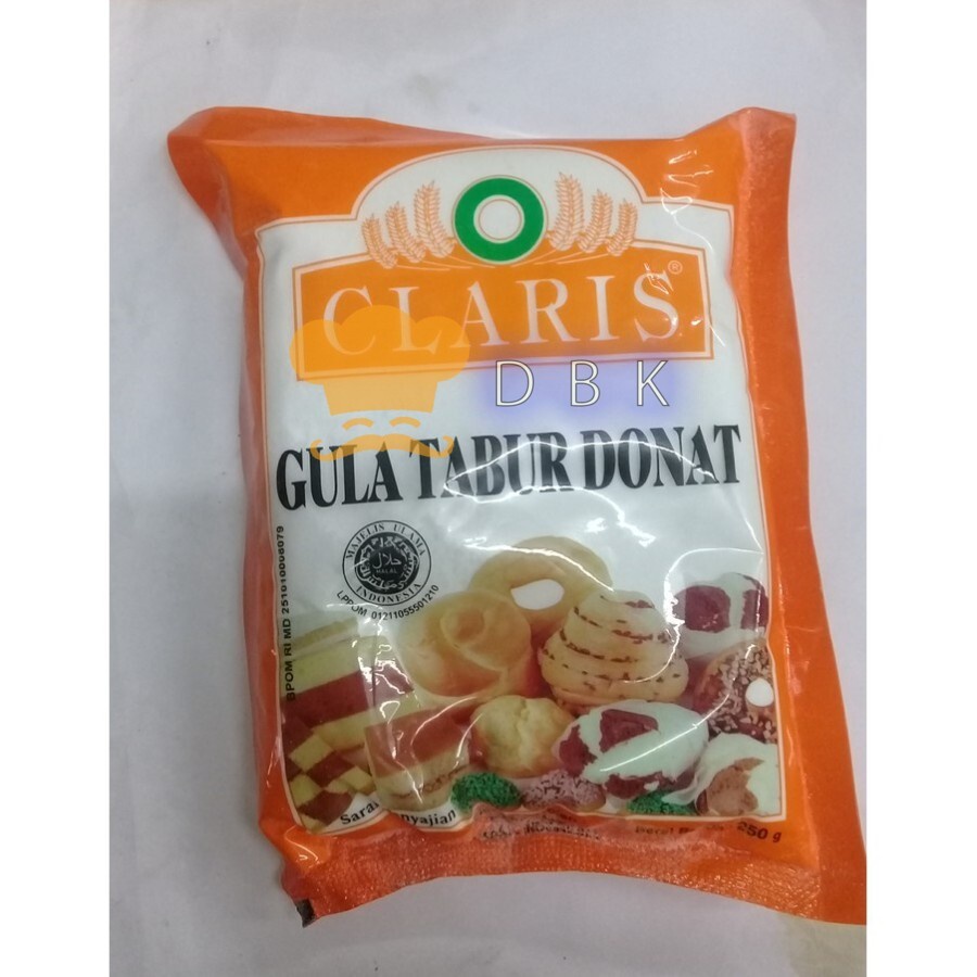 

Claris kuning 250 gr tepung gula donat