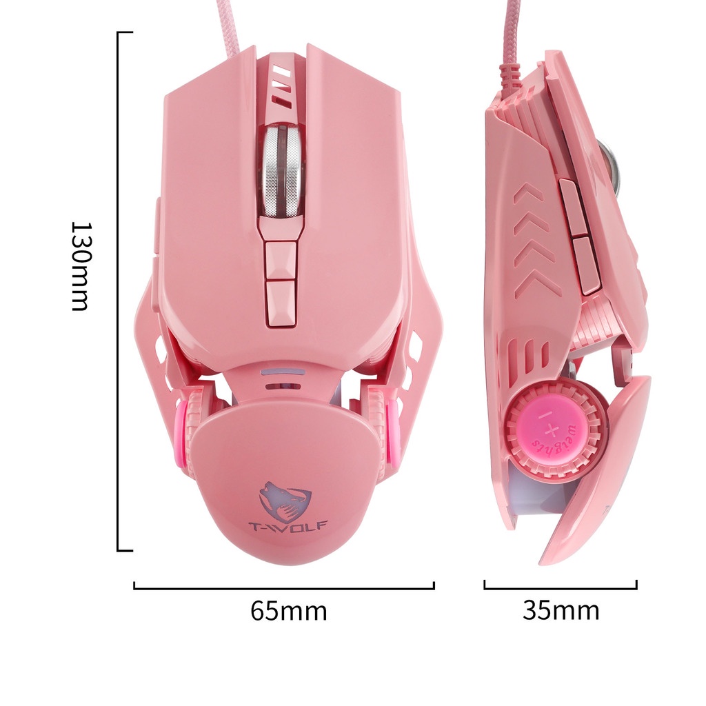 Mouse Kabel G5 Mouse Gaming Bersaing USB Wired 4kelas 1200-2400-3200-6400 DPI Tombol Luminous Breathing Light Game Mouse Peripherals Komputer