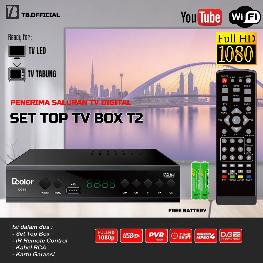 Jual Advance STB Set Top Box TV Digital Receiver Penerima Siaran Full