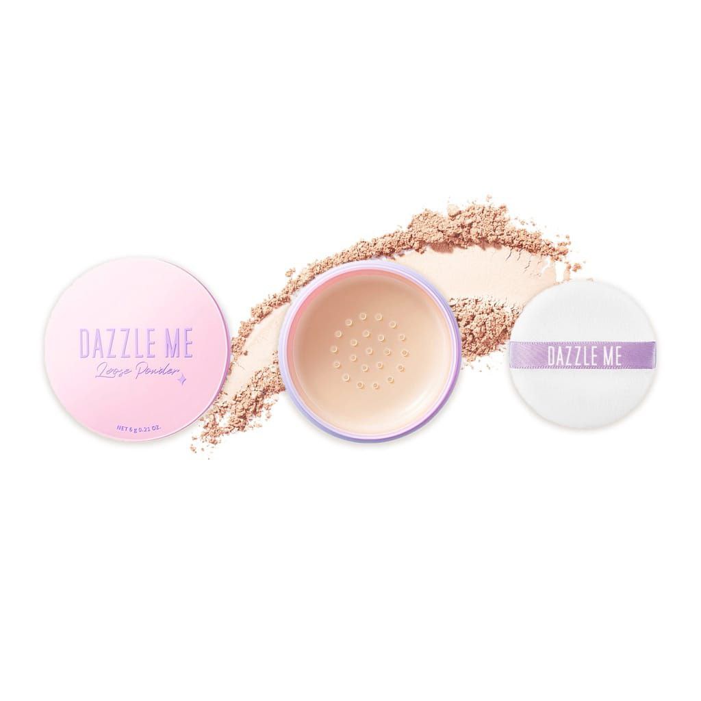 DAZZLE ME ALWAYS SETTING LOOSE POWDER | SOFT AND SMOOTH BEDAK TABUR - POP HONEY