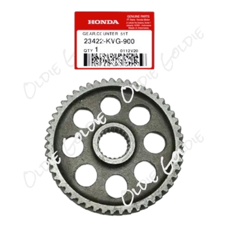 23422-KVG-900 Gear Counter 51T Beat Scoopy Spacy Vario 110 CW Old Lama Techno Karbu AHM 23422KVG900