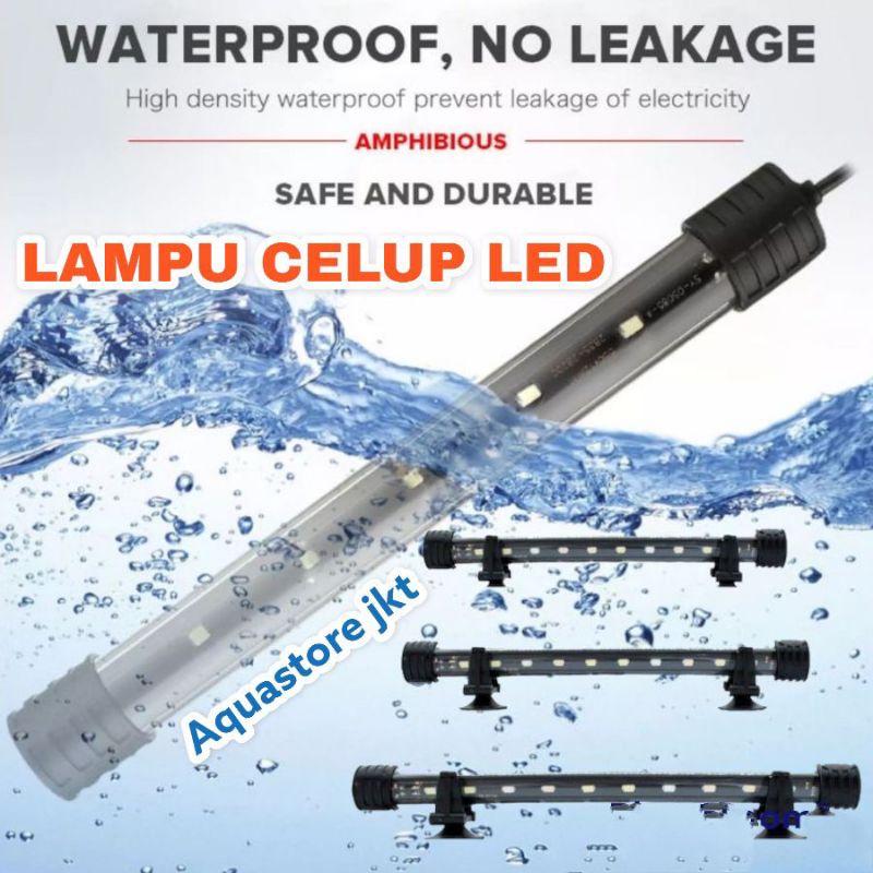 LAMPU CELUP 20 CM 30 CM 40 CM LED LAMPU AQUARIUM CELUP 20CM 30CM 40CM LAMPU LED AQUARIUM