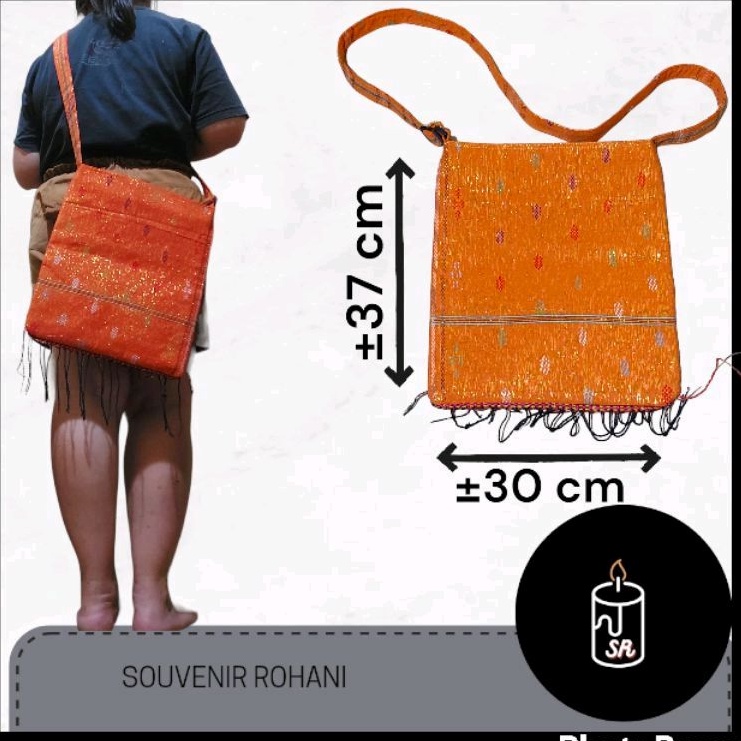 TAS SELEMPANG ULOS TALI BISA DIATUR / TAS BAHU ETNIK