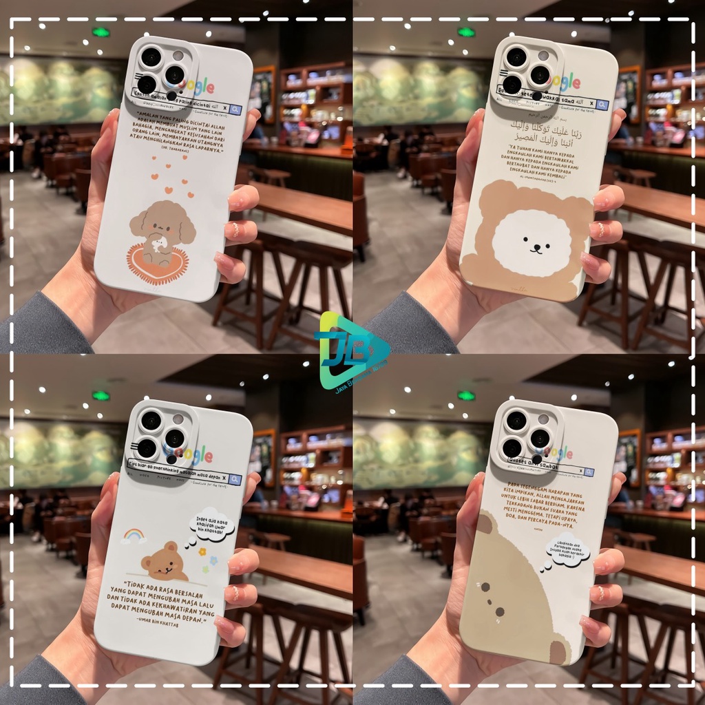 CUSTOM CASE SOFTCASE SILIKON PROCAMERA GOGGLE BEAR CUSTOM XIAOMI REDMI 6A 8 8A PRO 9 9A 9C 10A NOTE 8 9 10 10S POCO M3 M4 JB6482