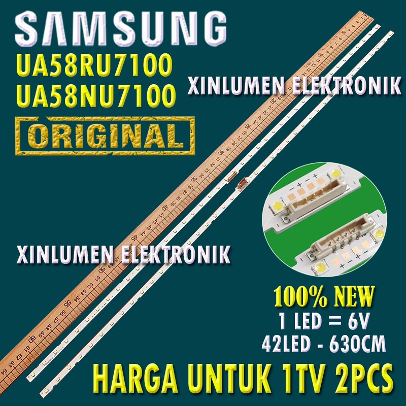 BACKLIGHT SAMSUNG 58 UA58RU7100K UA58NU7100K UA58RU7100 UA58NU7100 58RU7100 58NU7100