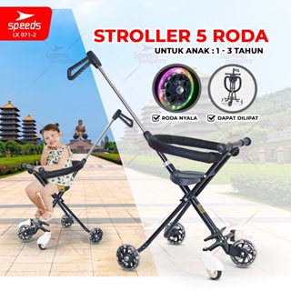 Image of SPEEDS Stroller Baby Kereta Dorong Bayi Magic Stroller Bayi Mikro Trike Dorongan Anak Roda 5 071-2