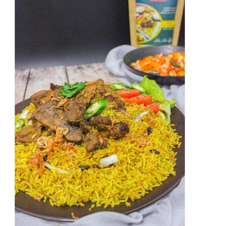 

✄✄ Nasi Mandhi Instan Zyada 400gr (4-5 Porsi) Beras Bumbu Mandhi Minyak Samin