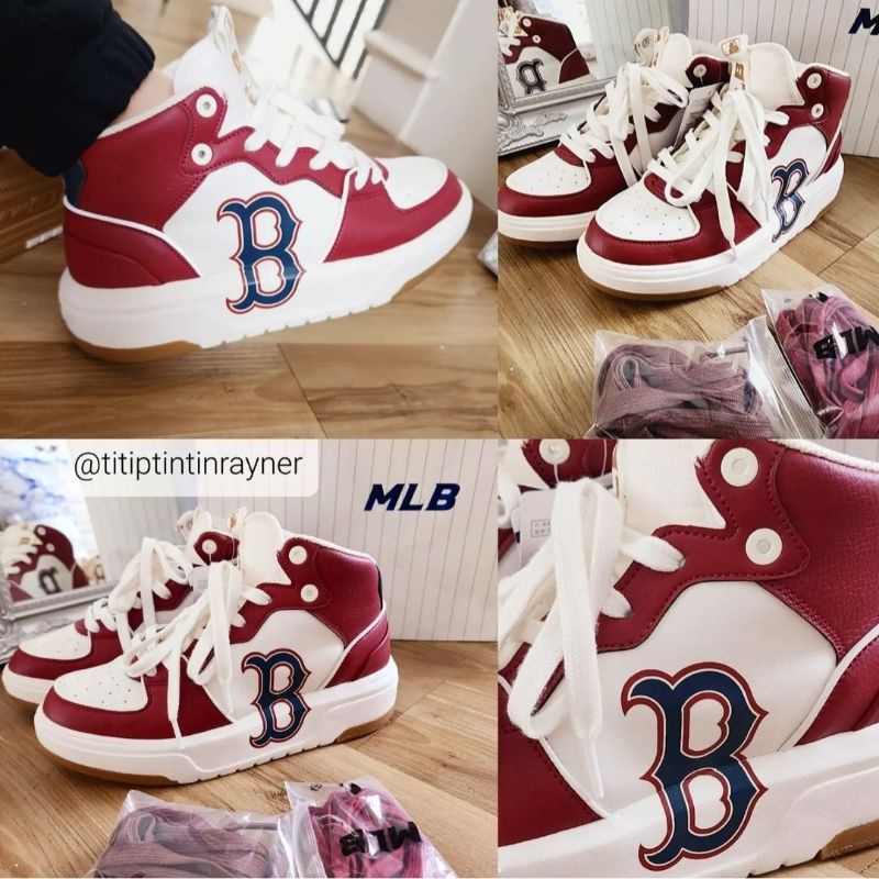 SNEAKERS HIGH MLB KOREA BOSTON RED & WHITE