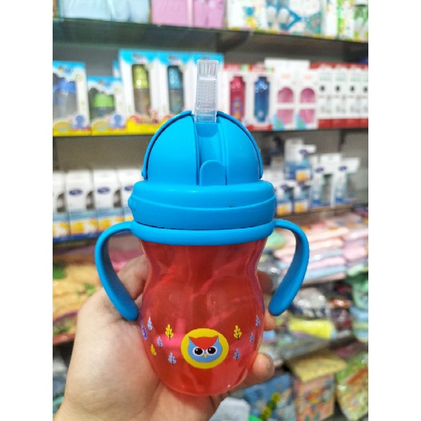 Training Cup With Straw Baby Safe/Botol Minum Dengan Sedotan(270 Ml) BPA Free SK 019