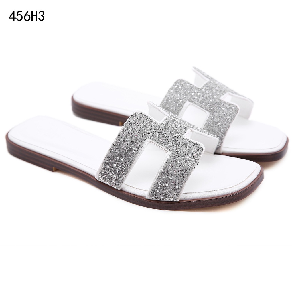 Crystal Powder and Suede Sandals 456H3