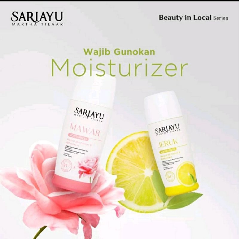 Sariayu pelembab wajah mawar 35ml | jeruk 35ml