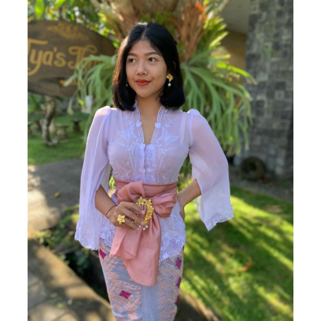 SERI PUTIH 1 kebaya bordir bali tangan pecah murah terlaris kebaya kutu baru kebaya jadi encim