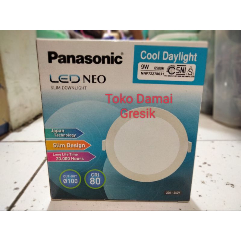 Lampu Downlight led panel panasonic Inbow Neo slim 9 watt - Putih