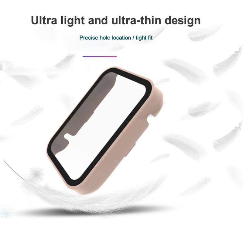 Glass+cover Case Untuk Xiaomi Mi Band 7pro Accessorie Pelindung Layar Untuk Mi Band 7pro Full Cover 2in1 Pelindung Case