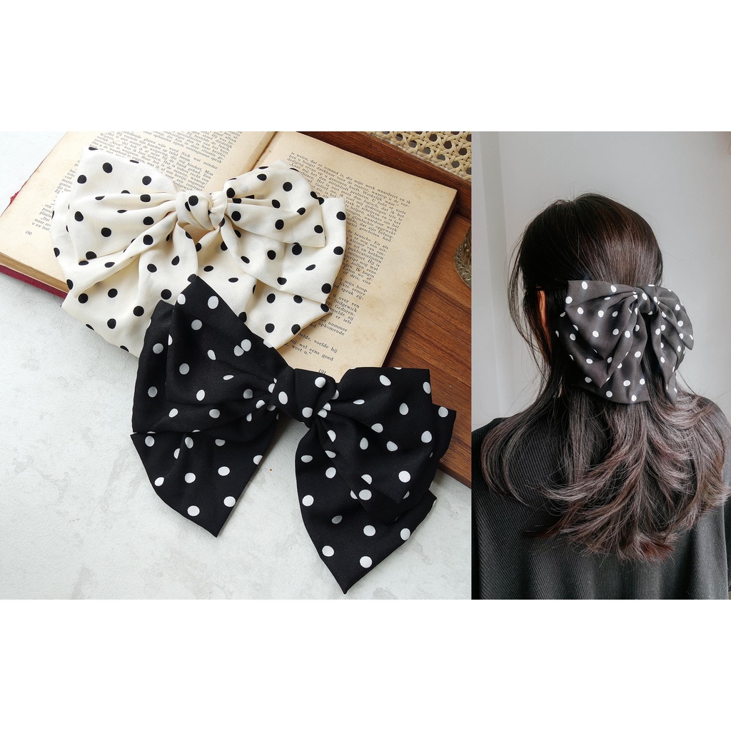 BIG RIBBON HAIR CLIP / JEPIT RAMBUT PITA - 2403