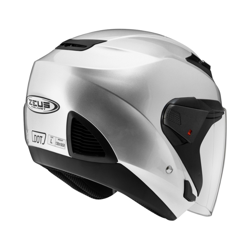 Helm Zeus ZS611 Solid Specify Silver Glossy | Zeus ZS 611 Double Visor