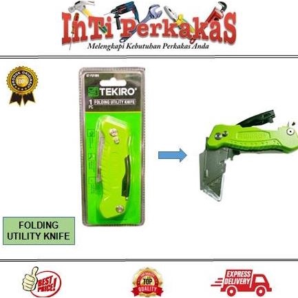 

TEKIRO PISAU CUTTER LIPAT / FOLDING UTILITY KNIFE GT-FU1984