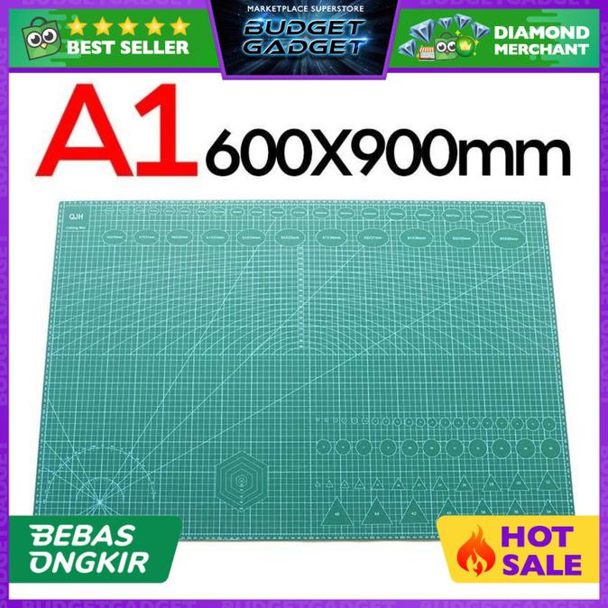 

QJH Work Cutting Mat Pad A1 Alas Potong 90 x 60 cm - QJ4