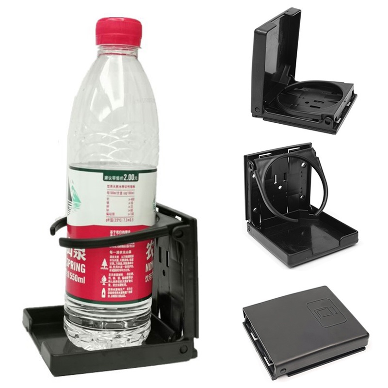 Tempat Gelas Botol Minum Truk Mobil Universal Cup Holder Stand Lipat Plastik ABS Water Bottle Organizer Untuk Aksesoris Penyimpanan Otomatis