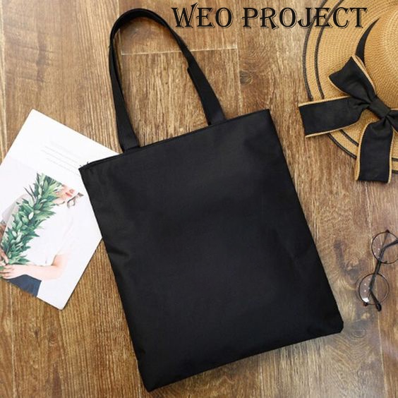 TOTEBAG HITAM POLOS KANVAS UKURAN 30X40 (LIMITED)