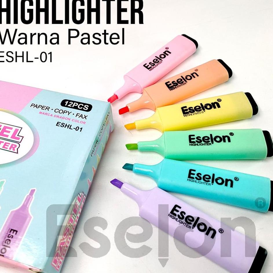 

❝❞ 12pcs Stabilo pastel / Highlighter / Stabilo Eselon ESHL-01 お