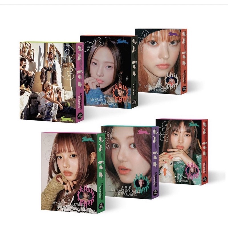 Sealed NewJeans OMG Album Set Message Card Random Set Albums Hanni Hyein Haerin Danielle Minji Offic