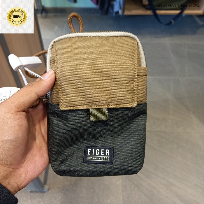 Tas Selempang EIGER666 Original Z-Wanderhaul Neck Pouch 1L - Olive