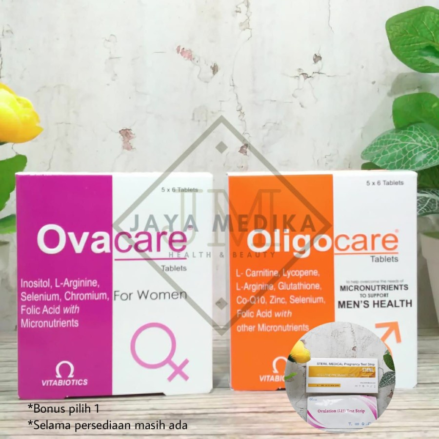 Paket Oligocare&Ovacare Per Box Isi 30 Tablet + Bonus ( Pilih Satu )