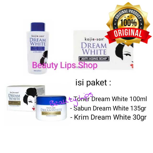 Original Paket Kojisan/Kojiesan Dream White 3in1 (Size BESAR)