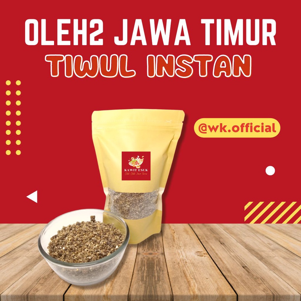 

KAWIT ESUK TIWUL INSTANT ORGANIK TIWUL SINGKONG TIWUL HITAM TIWUL KERING TIWUL MENTAH NASI SINGKONG ORGANIK NASI INSTANT TIWUL PACITAN OLEH-OLEH JAWA TIMUR