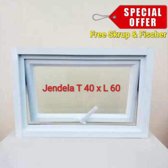 Jual Jendela Aluminium T 40 X L 60 Bouvenlight Boven Casement Jungkit ...