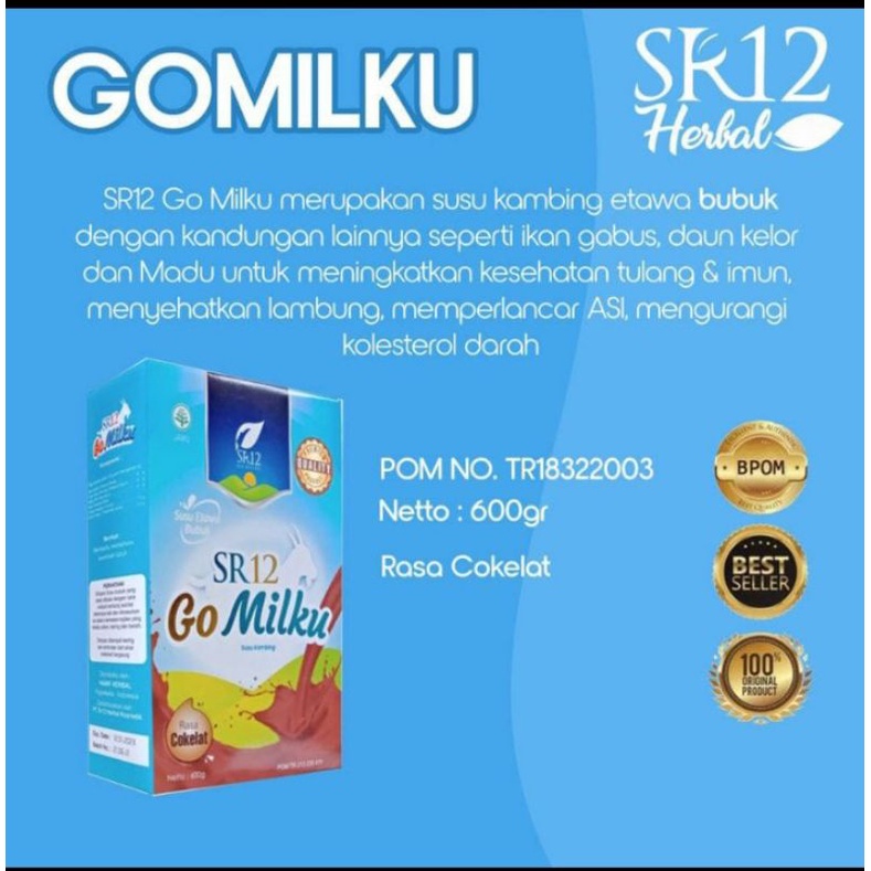

Gomilku SR12 | Susu Kambing Etawa Bubuk Premium | Halal - BPOM