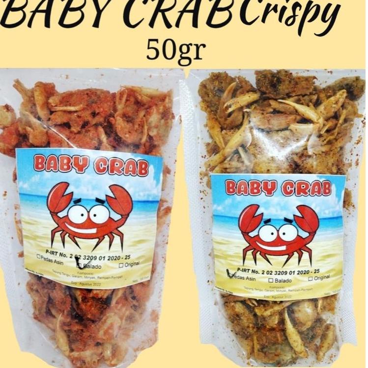 

➵ BABY CRAB CRISPY Virall Top 1 renyah gurih 50gr ⟳