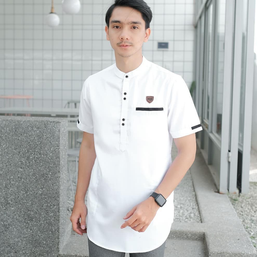 BAJU KOKO KURTA PRIA DEWASA LENGAN PENDEK M L XL XXL Unggul Fashion