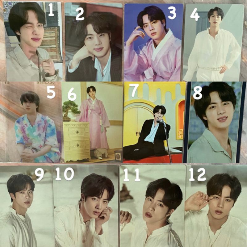 SALE official BTS Jin Seokjin MPC mini photocard magic shop muster japan korea jp kr lys sys bbc pow