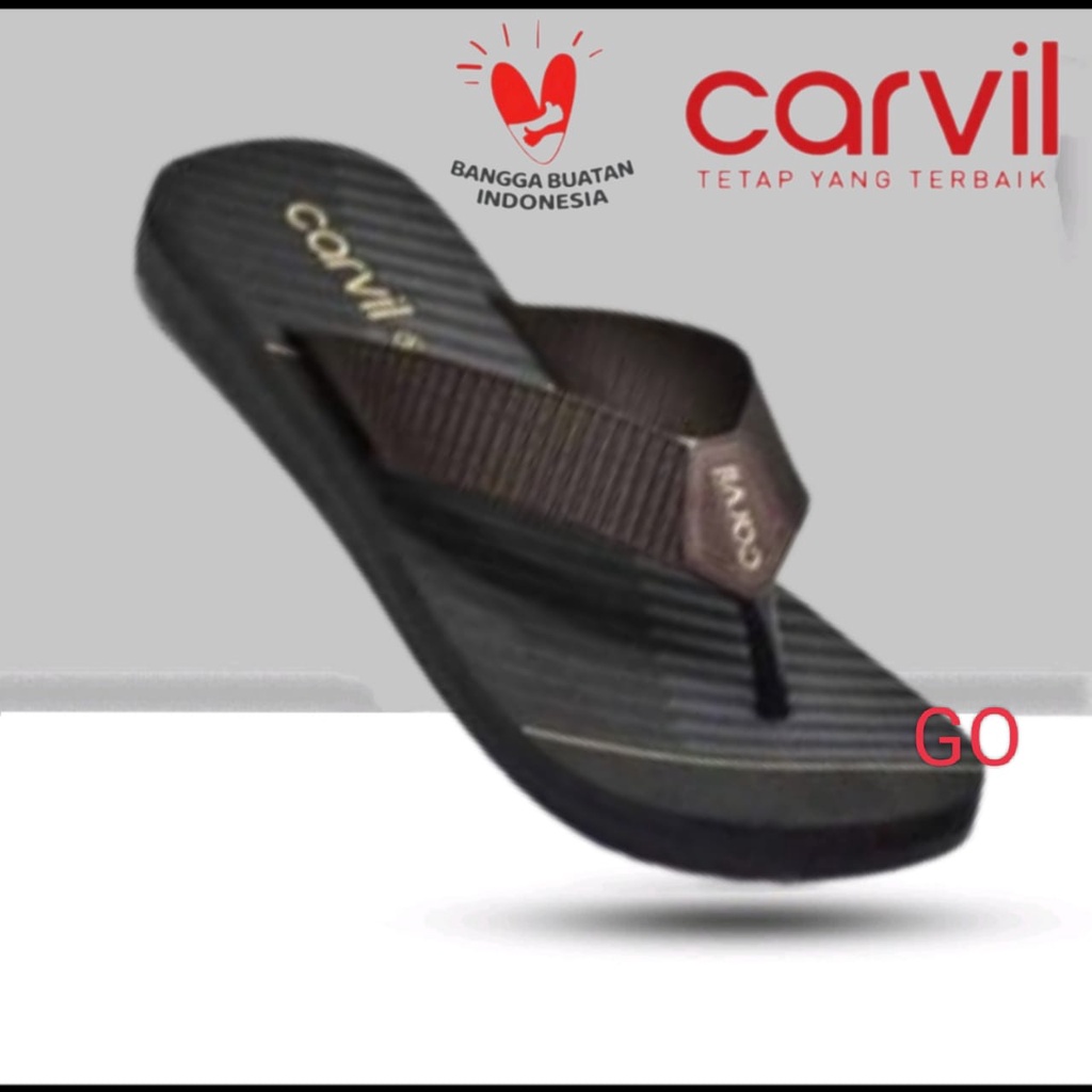 Gof Carvil 2 Sandal Pria 39-43 Sandal Jepit Carvil Anti Slip &amp; Awet