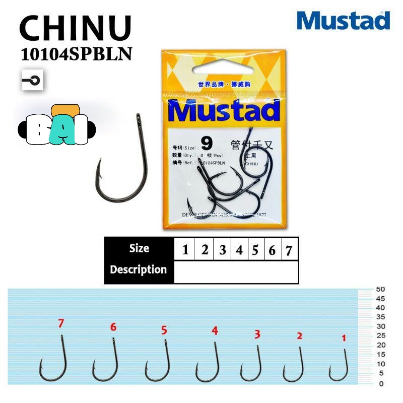 Kail MUSTAD CHINU 10104SP-BLN