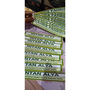 

stiker nama