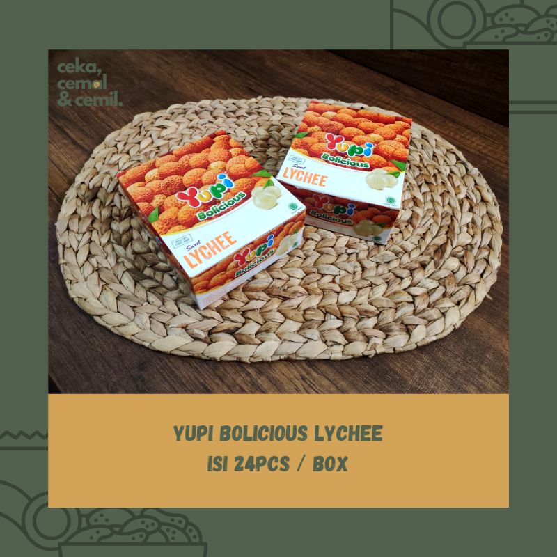 

YUPI BOLICIOUS LYCHEE ISI 24PCS ( 1 BOX )