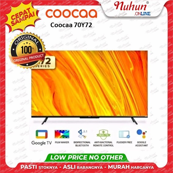 [CIANJUR] Digital Smart Tv COOCAA 70Y72 70 inch  4K UHD TV