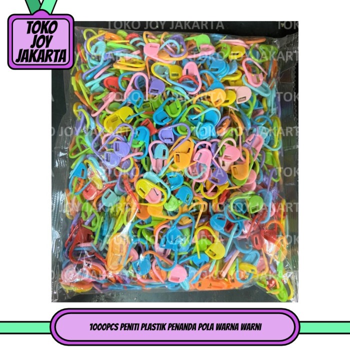 

1000PCS PENITI PLASTIK PENANDA POLA WARNA WARNI