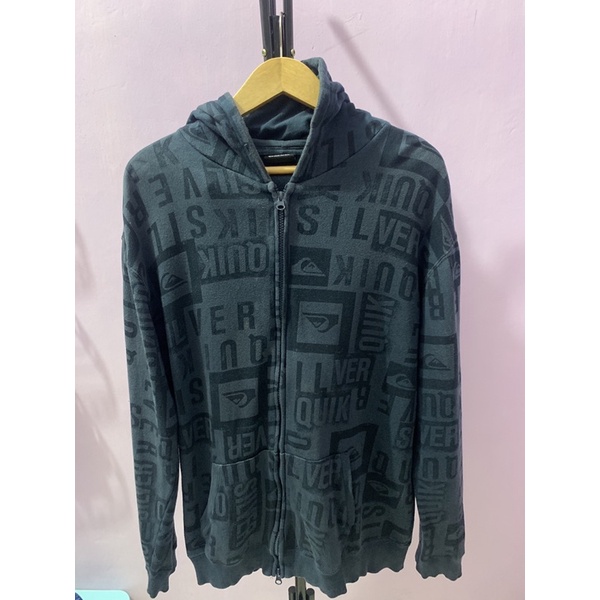 Zip Hoodie second QUIKSILVER full print secondbrandoriginal
